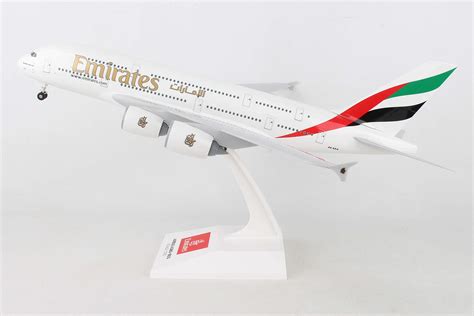 Daron Skymarks Emirates A380 800 Airplane Model Building Kit With Gear