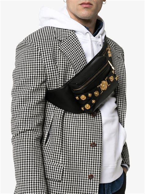 Discover the elegant belt bags by hugo boss for men. Versace Leather Tribute Crossbody Belt Bag in Black for ...