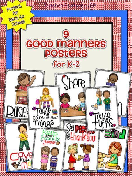 Good Manners And Social Skills Posters Teacher Features Social