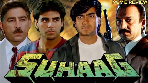 Suhaag 1994 Hindi Movie Review Ajay Devgan Akshay Kumar Karisma
