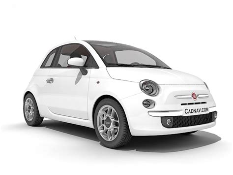 Fiat 500 Hatchback 3d Model 3ds Max Files Free Download Modeling