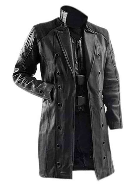 Deus Ex Human Revolution Adam Jensen Mens Black Trench Coat Jensen
