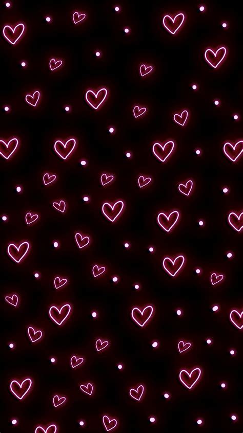 Hot Pink Heart Wallpaper