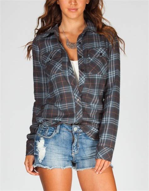 Amazon Com FULL TILT Vintage Womens Flannel Shirt Clothing 26 99