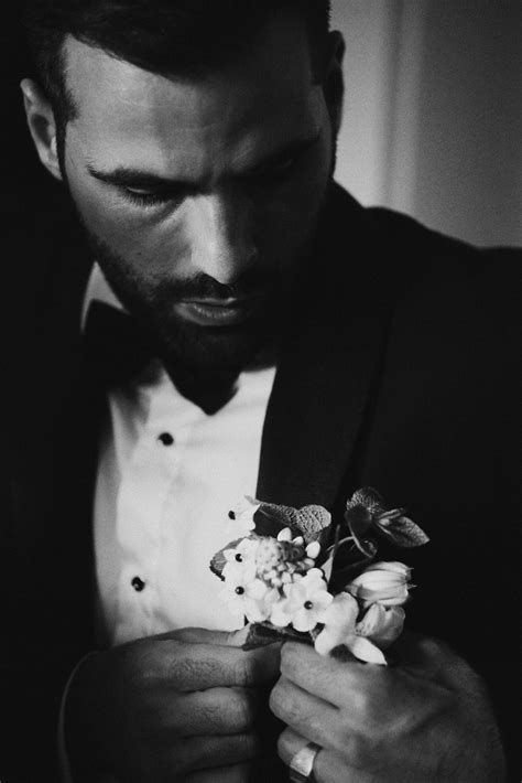 The Groom Getting Ready Bouquet More Romantic Wedding Photography Romantic Weddings