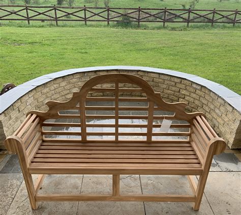 Lutyens 3 Seater Teak Garden Bench