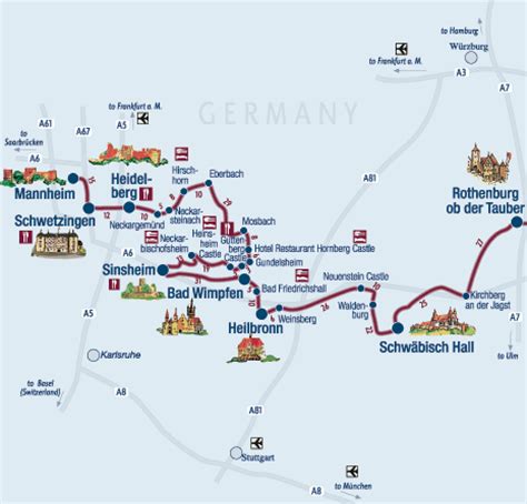 Impfen Sinis Arzt Romantic Route Germany Map Fisch Charakteristisch