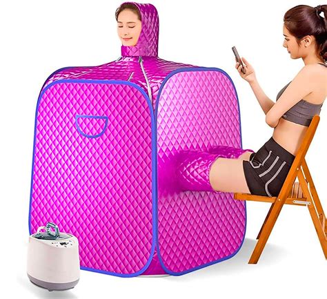 This 2 Person Portable Steam Sauna Lets A Second Person Stick Their Legs In