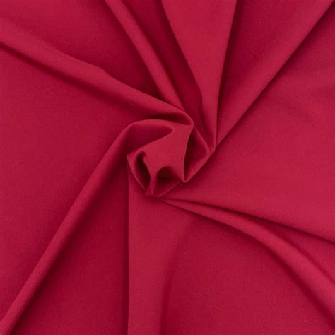 Italian Microfibre Crepe Rimini Rubino Fabric Collection