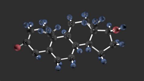 Testosterone Molecular Structure Animation Of Testosterone Molecule
