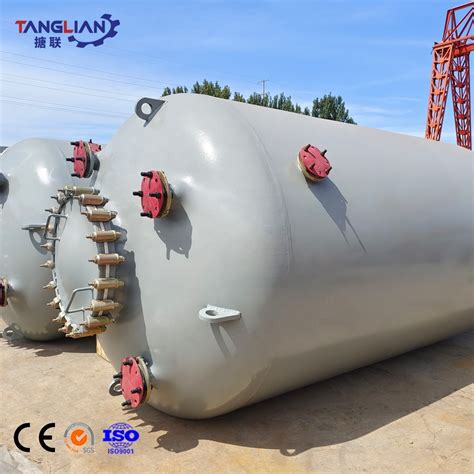 Glass Lined Vertical Receiver Tanks For Polymere Chemical Production