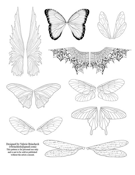 Printable Fairy Wings Template To Download Click On The Picture To