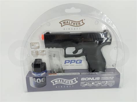 Umarex Walther Ppq Spring Powered 6mm Bb Gun Airsoft Pistol 300fps With