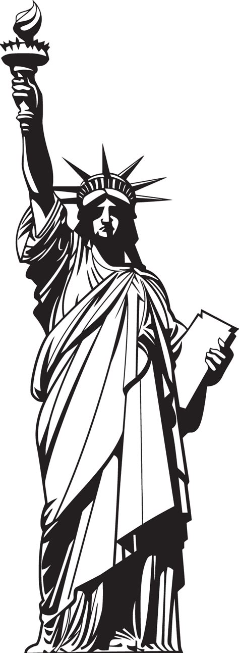 295RA - Statue of Liberty - OldCuts | Statue of liberty drawing, Statue of liberty tattoo ...