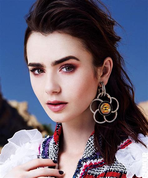 Lily Jane Collins Phil Collins Glamour Mexico Celebrities Female