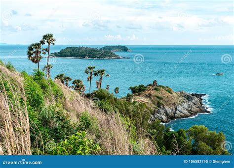 Landscape Phrom Thep Cape Landmark In Phuket Thailand This Cape Is A