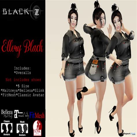 Ellery Black Overalls Teleport Hub Group T By Z Black Store