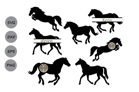 Horse And Saddle 3 Svg Horse Clipart Horse Cut Files For Silhouette Png