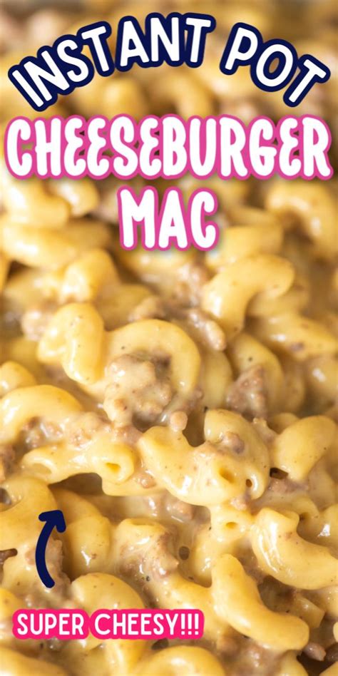 My instant pot lentil soup is just the thing. This easy Instant Pot Cheeseburger Mac and Cheese is a ...