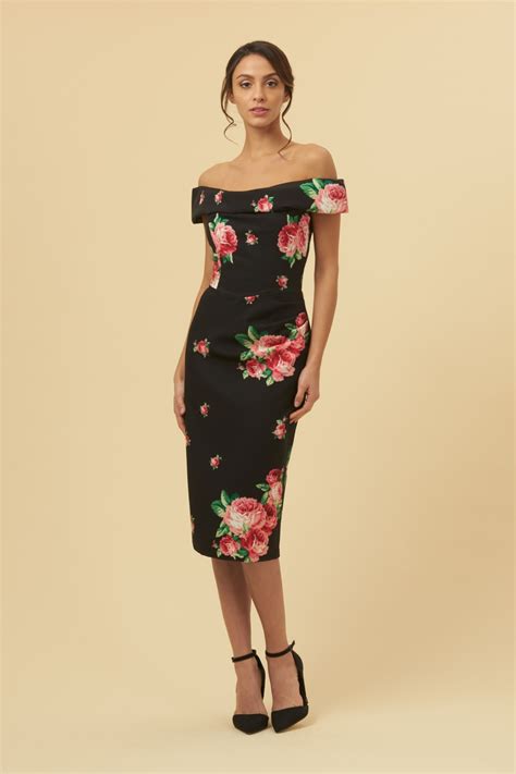 The Pretty Dress Company Thea Lamour Floral Pencil Dress Sale From