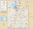 Map of the State of Utah, USA - Nations Online Project