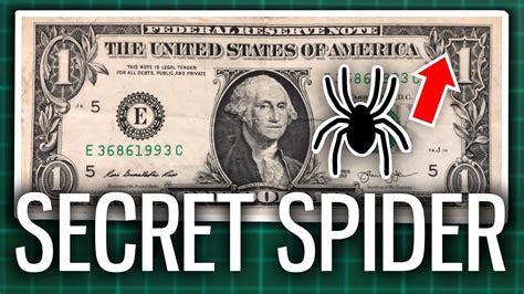The Secret Spider On The 1 Bill Youtube