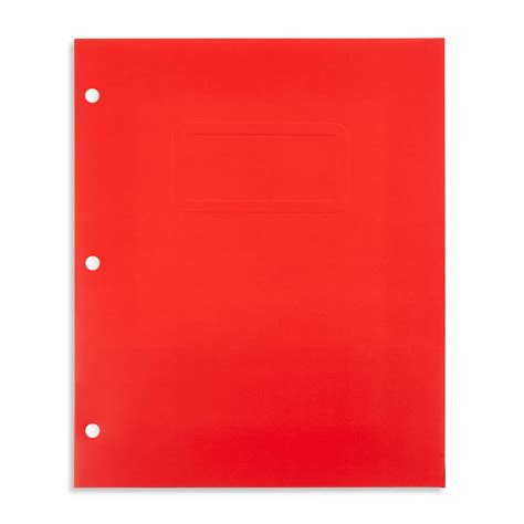 Pengear 2 Pocket Paper Folder Red