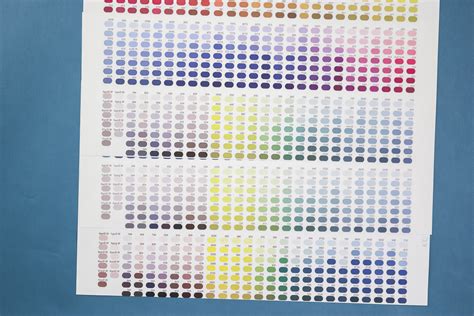 Printable Sublimation Color Chart