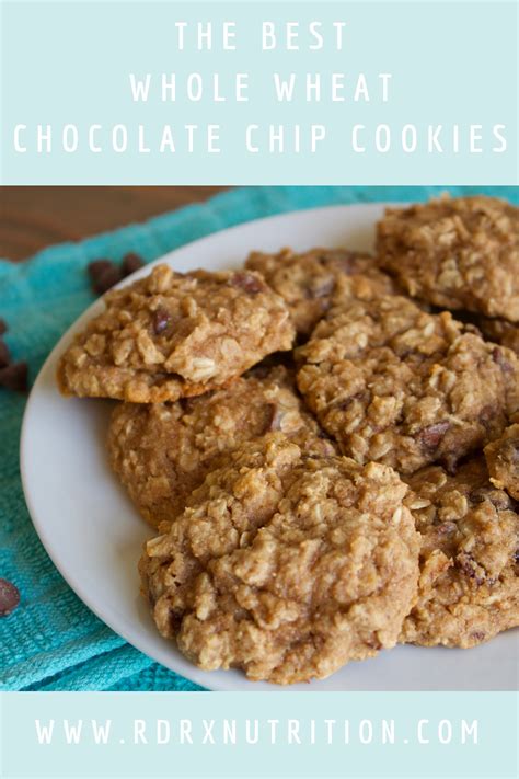 Our most trusted chocolate chip cookies high fiber recipes. Whole Wheat Oatmeal Chocolate Chip Cookies - RDRx Nutrition | High fiber cookies recipe, High ...