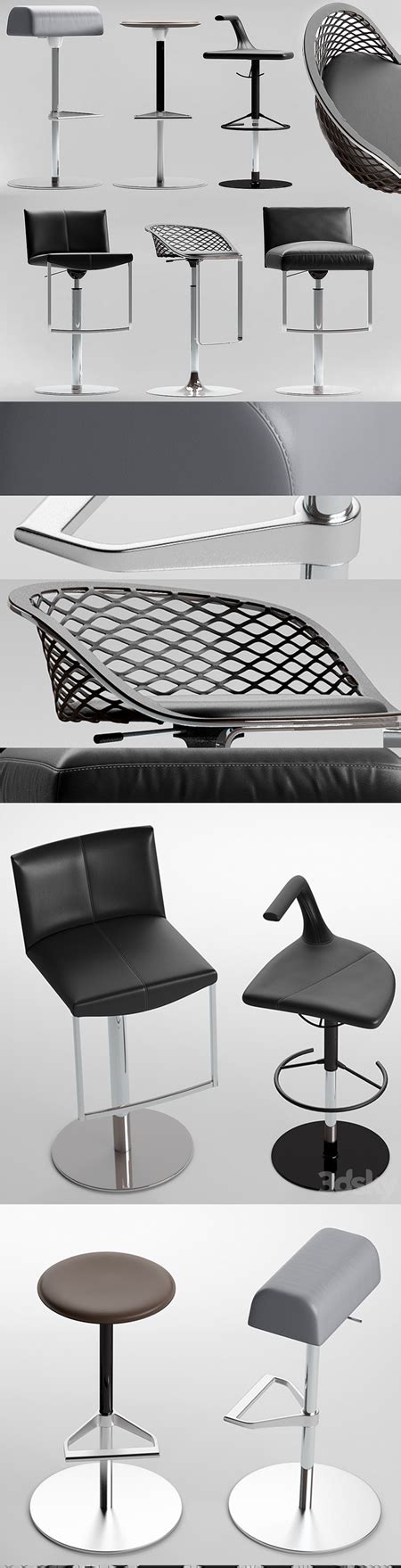Bar Chairs 3d Model Down3dmodels