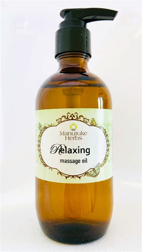 Massage Oil 200ml Manutuke Herbs