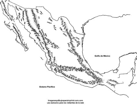 Mapas De México Para Imprimir Colorear Dibujosletras Actividades