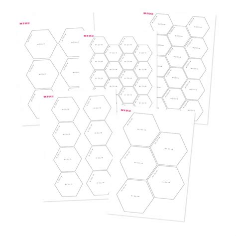 Free Hexagon Templates Hexagons Printables For Quilting And Crafting