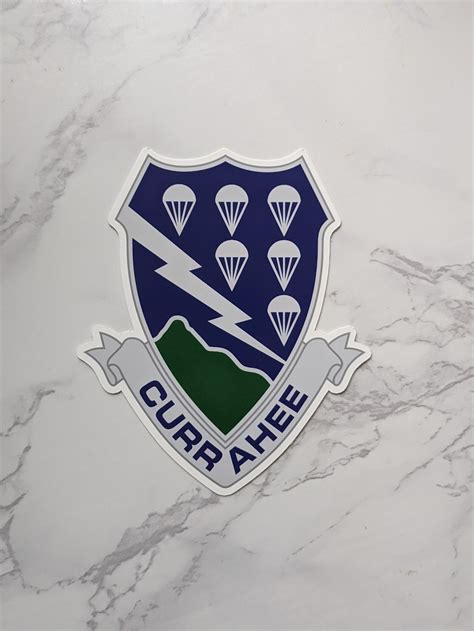 506th Infantry Regiment Currahee Crest Waterproof Sticker Etsy