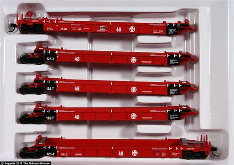 Train Cars Flatcars Walthers N Scale Thrall 5 Unit Articulated 48 Well