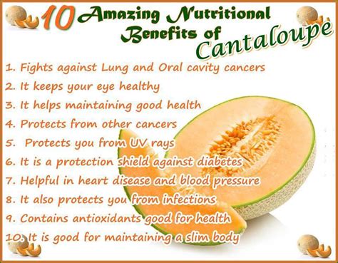 Maybe you would like to learn more about one of these? 10 Amazing Nutritional Benefits of Cantaloupe [infographic ...
