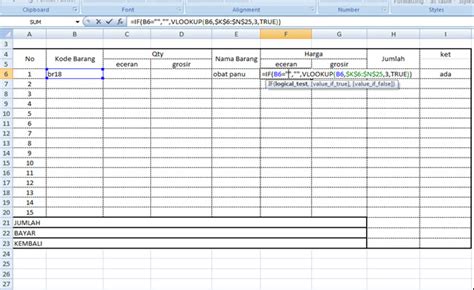 Membuat Sistem Informasi Kasir Sederhana Berbasis Microsoft Excel My