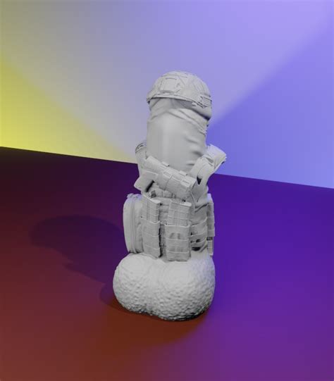 Stl File Major Dick・3d Print Design To Download・cults