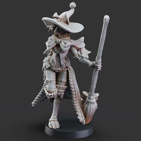 Role Playing Miniatures Catfolktabaxi Witch Sabrina The Black Cat