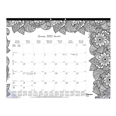 Doodleplan™ Monthly Desk Pad Calendar 2023