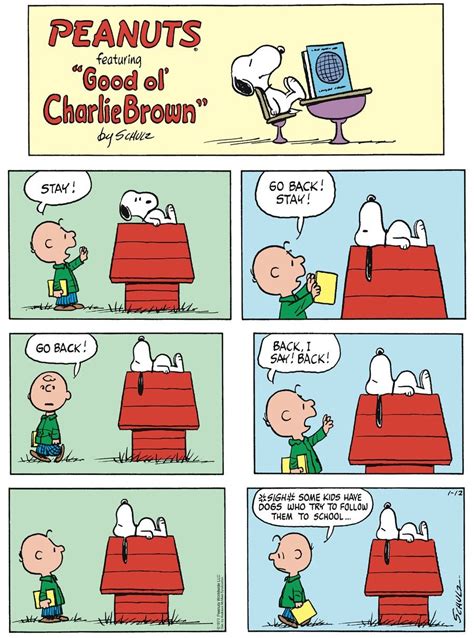 classic peanuts comic strip