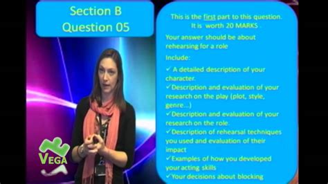 Gcse Drama Revision Exam Section B Youtube