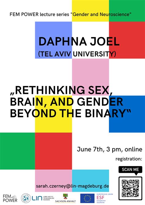 Rethinking Sex Brain And Gender Beyond The Binary By Daphna Joel Leibniz Institute For