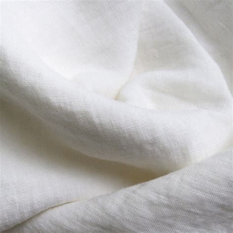 White Linen Fabric By The Yard Soft Linen Fabric For Etsy