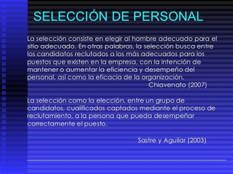 Seleccion de personal