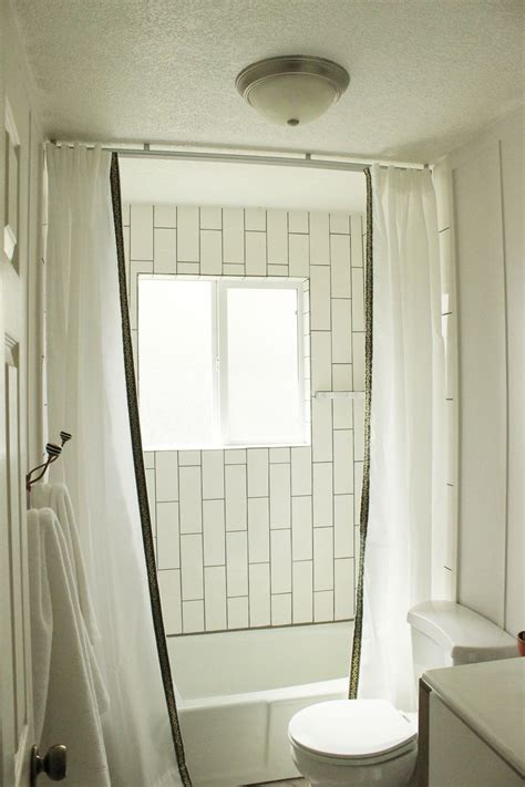 How To Install A Ceiling Mounted Shower Curtain