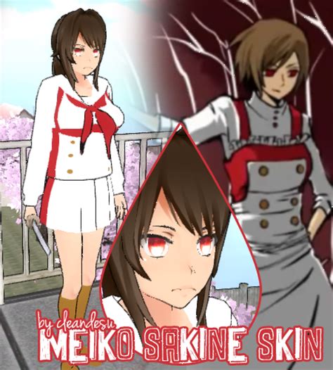 R Eq Meiko Sakine Skin For Yandere Simulator~ By Cleandesu On Deviantart