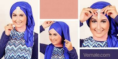 Cara Memakai Jilbab Pashmina Untuk ke Pesta Model Metalik ...