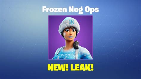 Frozen Nog Ops Leak Fortnite Outfitskin Youtube