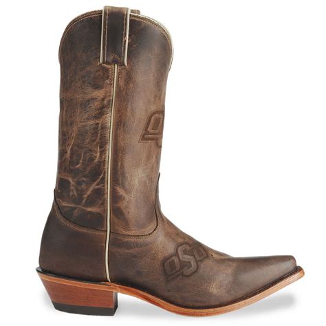 Nocona Womens Oklahoma State College Boots Snip Toe Sheplers